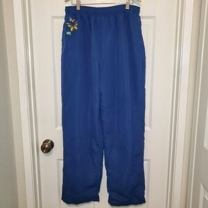 Melody Ehsani Womens Pants L Blue Parachute Ankle Zip Streetwear Casual